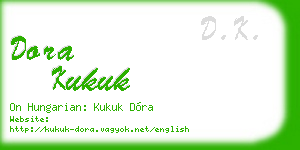 dora kukuk business card